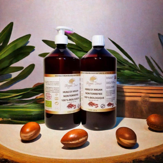 HUILE D' ARGAN VIERGE BIOLOGIQUE NON TORREFEEE
