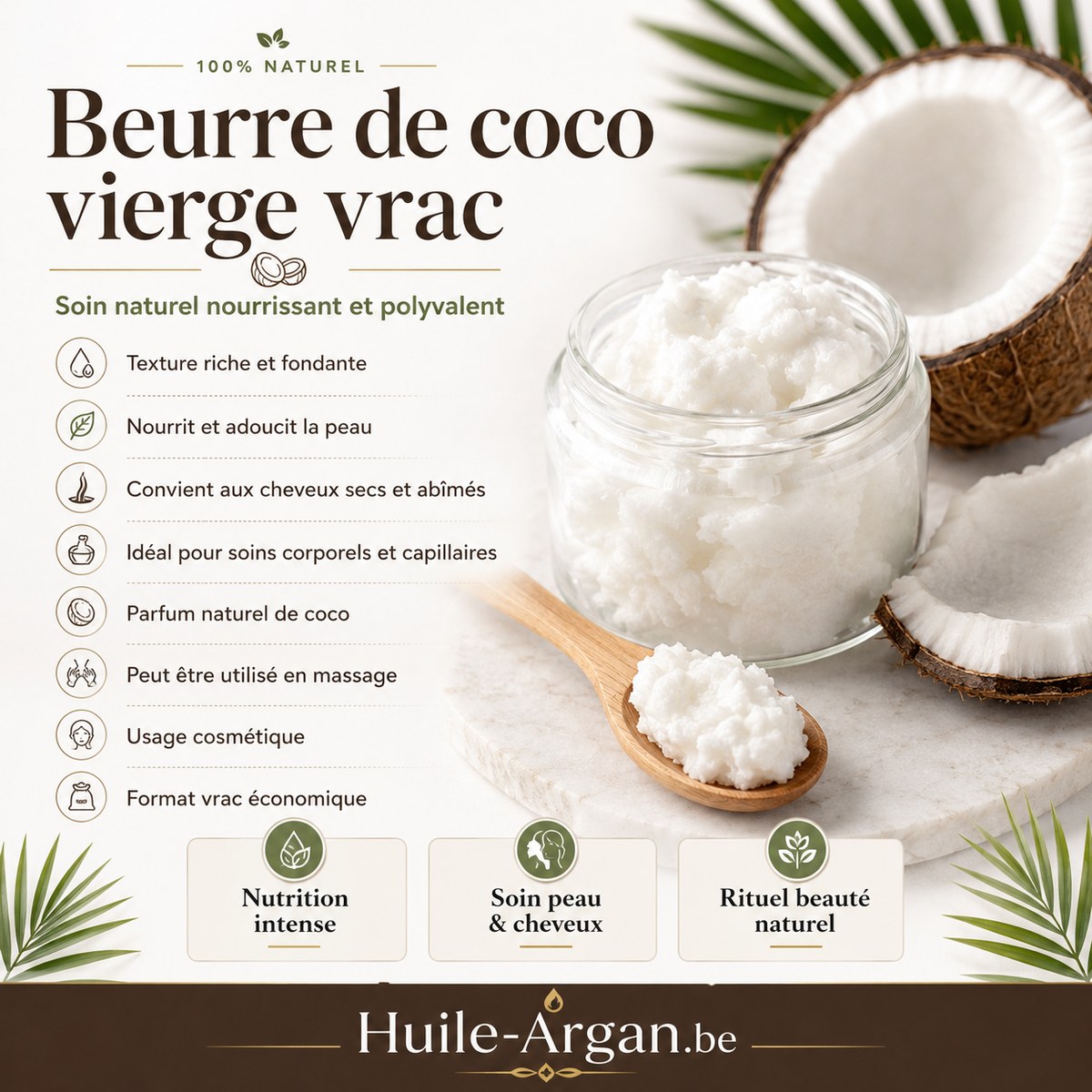 Beurre de Noix de Coco Vierge Bio