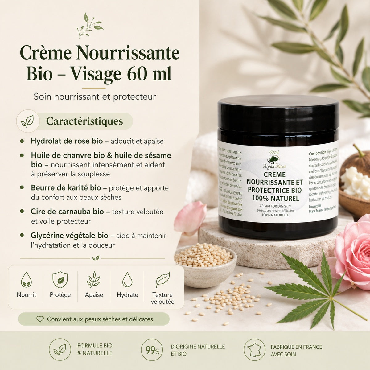 Crèmes et Soins Hydratants – Hydratation & Protection Naturelles