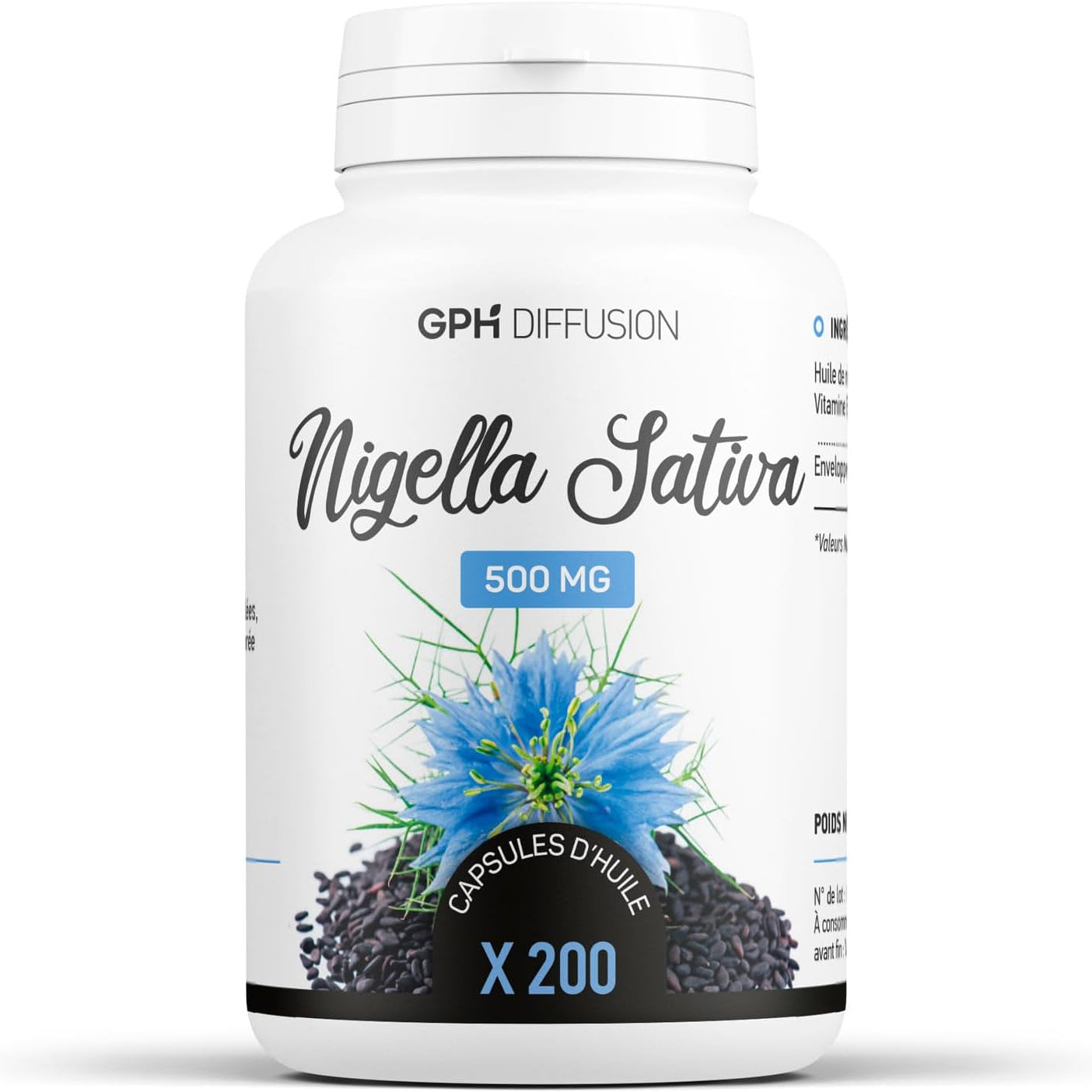 Capsules d’Huile de Nigelle 500 mg - 200 capsules