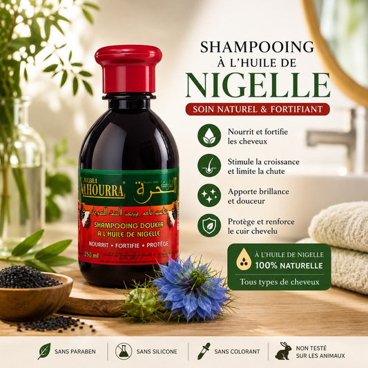 Shampoing Nigelle Bio 250 ml – Fortifiant & Anti-Pellicules