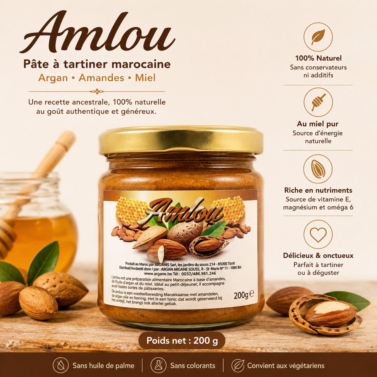 Amlou – Pâte à Tartiner