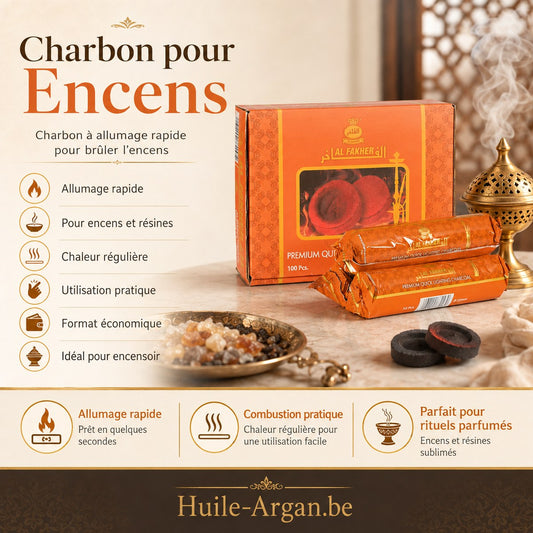 Charbon Auto-Allumant pour Encens – 10 Ronds à Combustion Lente
