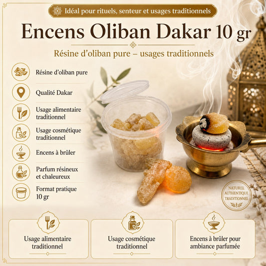 Oliban Dakar Pur  Résine de Boswellia Naturelle & Encens