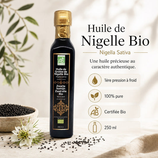 Huile de Graines de Nigelle Bio 60ml - 5 L
