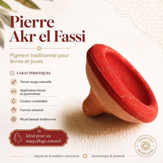 Pierre d' Argile Akr el Fassi - fleur de coquelicots