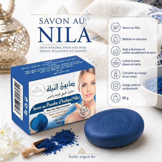 Savon Nila Bleu 100 g  Éclat & Soin Unifiant pour la Peau
